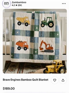 ZumBamboo queen blanket - construction